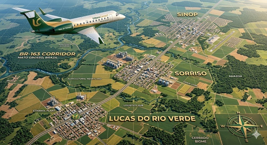 Vista aérea de Mato Grosso
