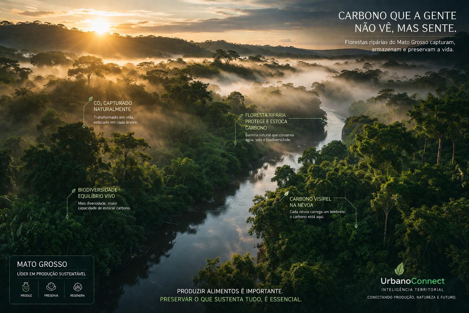 Floresta ripária do Pantanal — estoque de carbono natural