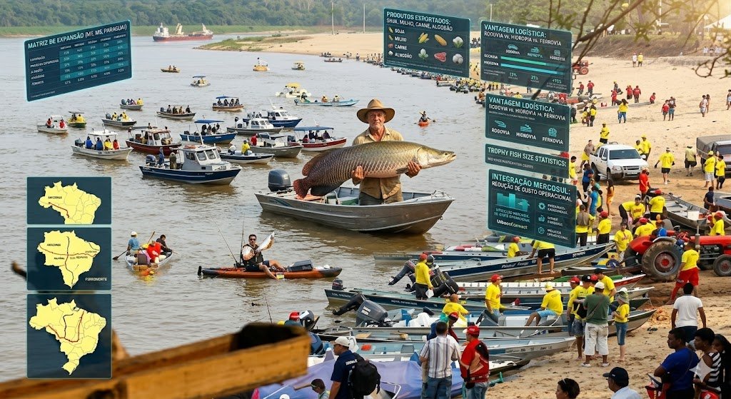 Pesca esportiva no Pantanal — dourado ao amanhecer