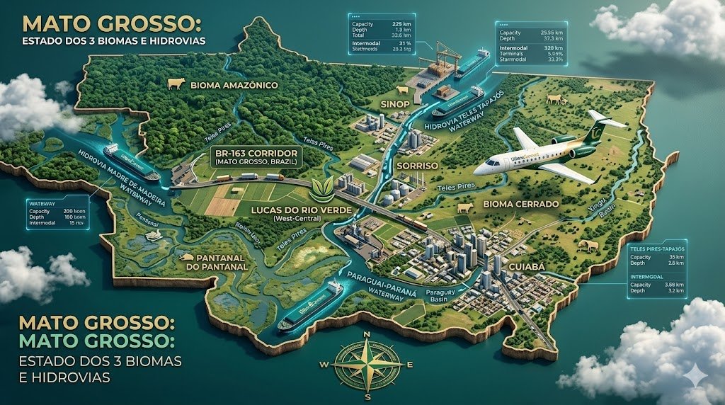 Mato Grosso — Três Bacias Hidrográficas